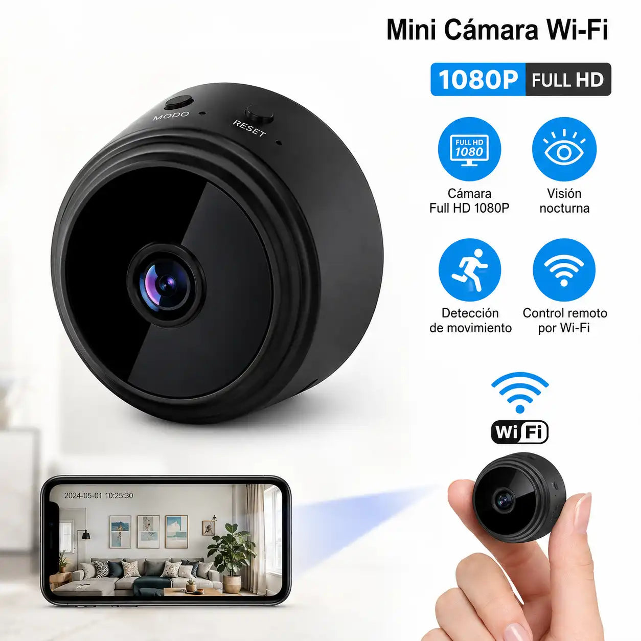 MINI CÁMARA DE SEGURIDAD A9 HD