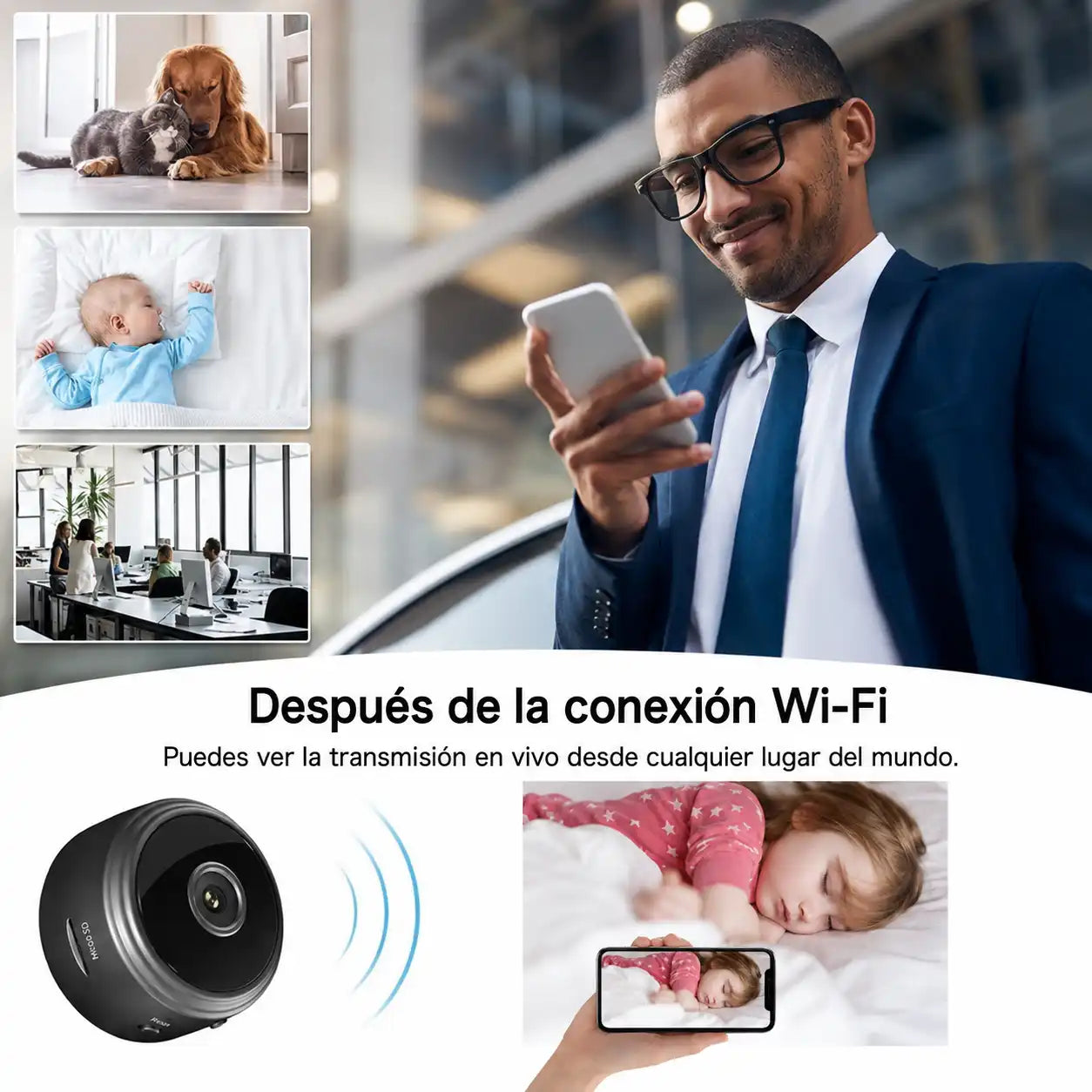 MINI CÁMARA DE SEGURIDAD A9 HD